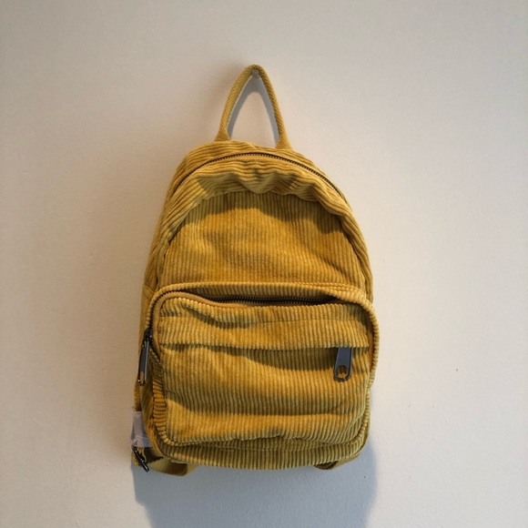 corduroy mini backpack
